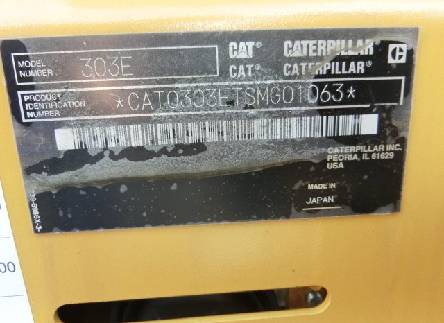 CAT Caterpillar 303E CR Mini Excavator full