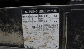 KOMATSU – PC – 78 – 2002 – ORIGINAL STEEL TRACK  full